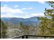 Scenic mountain view from the deck with snow-capped peaks visible in the distance at 12653 Rancho Ct, Conifer, CO 80433