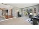 Office space featuring a bay window, carpeted floors, and neutral walls at 9977 Falcon Creek Dr, Highlands Ranch, CO 80130