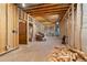 Unfinished basement with exposed framing and utilities at 590 Cumberland Rd, Larkspur, CO 80118