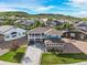 Aerial view showcases the home's location and curb appeal in a residential neighborhood at 5238 Gould Cir, Castle Rock, CO 80109