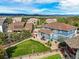 Aerial view of the backyard and the home's backyard at 5238 Gould Cir, Castle Rock, CO 80109