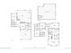 Floor plans of the first and second floors and the basement at 5238 Gould Cir, Castle Rock, CO 80109