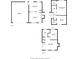 Detailed floor plan showcasing the layout of the home's first, second, and third floors at 9683 Josephine Pl, Thornton, CO 80229
