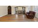 Bright living room with hardwood floors and fireplace at 265 S Pennsylvania St, Denver, CO 80209