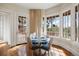 Cozy breakfast nook featuring a table near the windows with a great view of the outdoors at 67 Indigo Way, Castle Rock, CO 80108