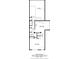 Detailed first floor plan showing layout of kitchen, living room, laundry, bath, and garage at 6936 S Knolls Way, Centennial, CO 80122