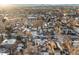 Aerial view of the house and surrounding neighborhood at 3024 S Sherman St, Englewood, CO 80113