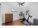Bright bedroom with modern exercise equipment and plenty of natural light at 5369 S Sherman St, Littleton, CO 80121