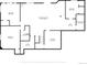 Floor plan of the basement featuring bedrooms, a recreation room, storage, a utility room, and a full bath at 620 Coyote Trl, Elizabeth, CO 80107