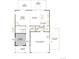 Floor plan showcasing the layout of the first floor, including the great room, kitchen, and garage at 45909 Wood Thrush Ave, Bennett, CO 80102