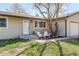 Welcoming front entrance with an inviting front door and outdoor seating, perfect for relaxing outdoors at 2166 Appaloosa Trl, Elizabeth, CO 80107