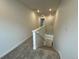 Hallway showing carpeted stairs going down at 28625 E 6Th Pl, Watkins, CO 80137