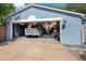 Spacious two car garage with room for storage and work bench at 1502 Columbine Ave, Boulder, CO 80302