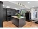 Modern kitchen with sleek cabinetry, stone countertops and stainless steel appliances at 1502 Columbine Ave, Boulder, CO 80302