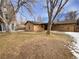 Large backyard with patio and mature trees at 385 32Nd St, Boulder, CO 80305