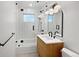 Modern bathroom with a walk-in shower and updated vanity at 385 32Nd St, Boulder, CO 80305