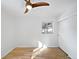Bright bedroom featuring hardwood floors and a ceiling fan at 385 32Nd St, Boulder, CO 80305