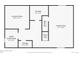 Basement floor plan that includes a laundry room, Gathering room, and storage at 10826 Claire Ln, Northglenn, CO 80234