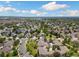 Wide aerial view of a vibrant residential community, showcasing tree-lined streets and well-kept homes in a scenic setting at 16753 W 61St Ln, Golden, CO 80403