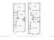 Floor plans for both stories showing layout. Layout is for marketing purposes only at 10693 W 63Rd Dr # 106, Arvada, CO 80004