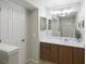 Clean bathroom with updated vanity and tiled shower at 2686 E Otero Pl # 12, Centennial, CO 80122