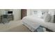 Bright bedroom with a king-size bed and home office space at 2686 E Otero Pl # 12, Centennial, CO 80122