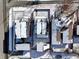 Aerial view of property showing lot lines, and neighborhood at 1683 N Zenobia St, Denver, CO 80204