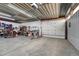 The garage is spacious and clean, with lots of room for storage and activities at 1143 Belgian Trl, Elizabeth, CO 80107