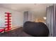 Light and airy bedroom featuring vaulted ceilings and skylights for lots of natural light at 3096 W Prentice Ave # G, Littleton, CO 80123