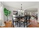 Formal dining room with hardwood floors and seating for six at 20954 E Crestline Pl, Centennial, CO 80015