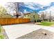 A perfect outdoor concrete half court and basketball hoop for recreational activities at 2348 Sherman St, Longmont, CO 80501