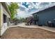 Large backyard with deck, stairs, unfinished structure and plenty of space at 772 Lewiston St, Aurora, CO 80011