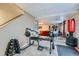 Basement gym with free weights and exercise equipment at 11710 Crow Hill Dr, Parker, CO 80134