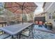 Outdoor dining and seating area on spacious deck at 11710 Crow Hill Dr, Parker, CO 80134