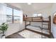 Bedroom with a bunk bed, perfect for or guests at 10291 E 62Nd Pl, Denver, CO 80238