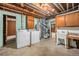 The basement includes laundry hookups at 6613 Independence St, Arvada, CO 80004