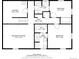 Basement floor plan featuring laundry, recreation room, walk-in closet, hall, and bedrooms at 35 Everett St, Lakewood, CO 80226