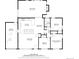 Detailed floor plan showcasing the layout of the home, including kitchen, living room, bedrooms, and garage at 35 Everett St, Lakewood, CO 80226