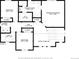 Detailed floor plan of the upper level, with primary bedroom, laundry, and bathroom at 18083 Telford Ave, Parker, CO 80134