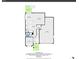 Detailed floor plan showcasing the layout of the first floor, with kitchen, living room, garage, and outdoor deck at 5722 S Flat Rock Way, Aurora, CO 80016