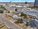 Aerial view showcases the property's location and proximity to city amenities and neighborhood at 1130 S Harrison St, Denver, CO 80210