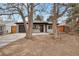 Inviting single-story home with a modern design and mature trees in the front yard at 1130 S Harrison St, Denver, CO 80210