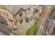 Aerial view of backyard with patio, showing privacy and landscaping of the house at 3522 Harvard Pl, Broomfield, CO 80023