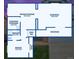 A basement floor plan showing the bedroom, bathroom, Gathering room, and utility room at 1544 E Weldona Way, Superior, CO 80027