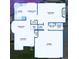 An open-concept floor plan showing the kitchen, Gathering room, living room, and garage at 1544 E Weldona Way, Superior, CO 80027