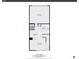 Detailed floorplan of the home's main level, showing the layout of the kitchen, living room, and garage at 12793 Leyden St # D, Thornton, CO 80602