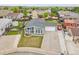 An elevated view of the charming single-story home, showcasing its well-maintained yard and quiet neighborhood surroundings at 243 Cherokee Ct, Brighton, CO 80603