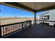 Back deck with a view at 1055 Snowberry Ave, Elizabeth, CO 80107