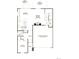 First floor floorplan featuring kitchen, dining area, great room, and 2-car garage at 6595 N Nepal St, Aurora, CO 80019