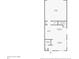 Floorplan showing the layout of the first floor with dimensions of the kitchen, bathroom, living room, and garage at 13725 Ash Cir, Thornton, CO 80602
